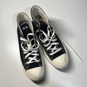 Converse Embroidered High Top Platforms